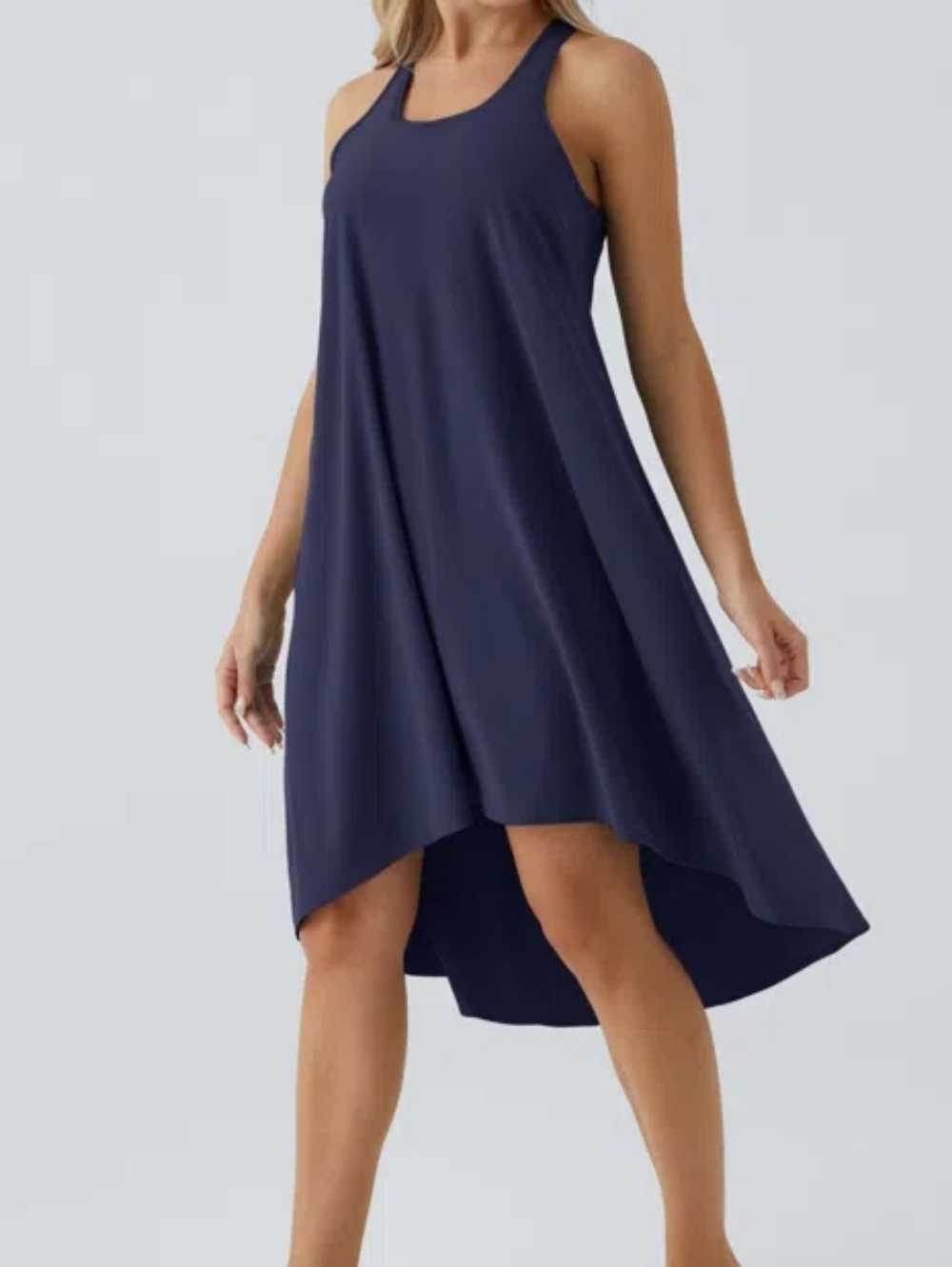 HALARA Breezeful™ Backless Racerback Side Pocket High Low Flowy Midi - Picture 4 of 6